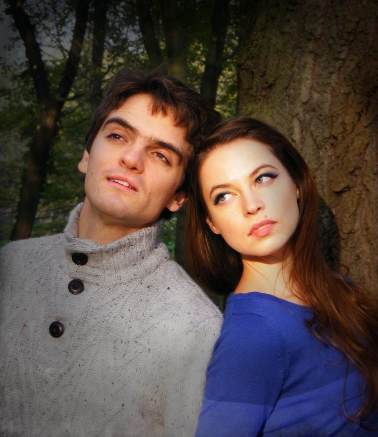 Piano duo in the forest